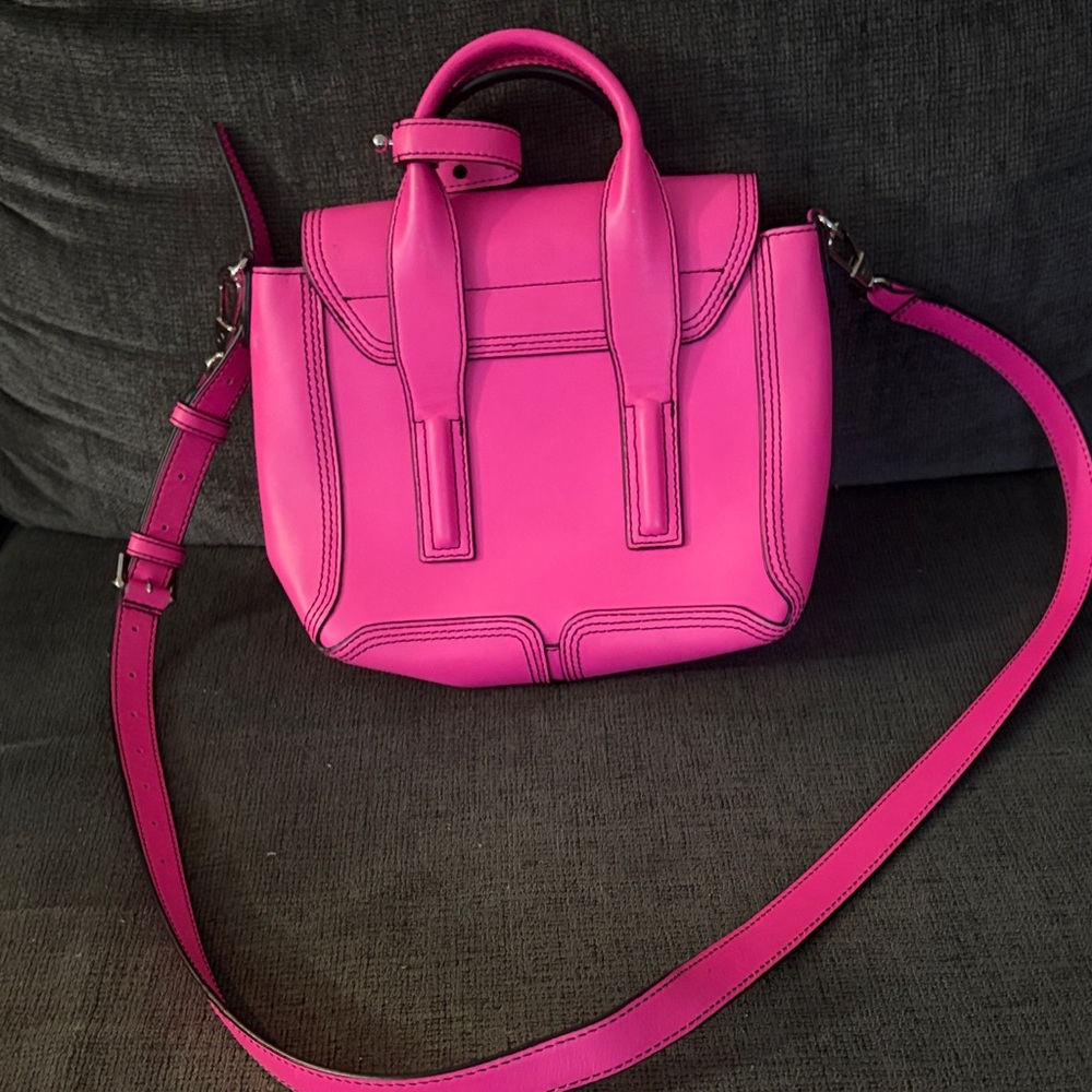 3.1 Phillip Lim Neon Pink Mini Pashli Satchel - Picture 2 of 2